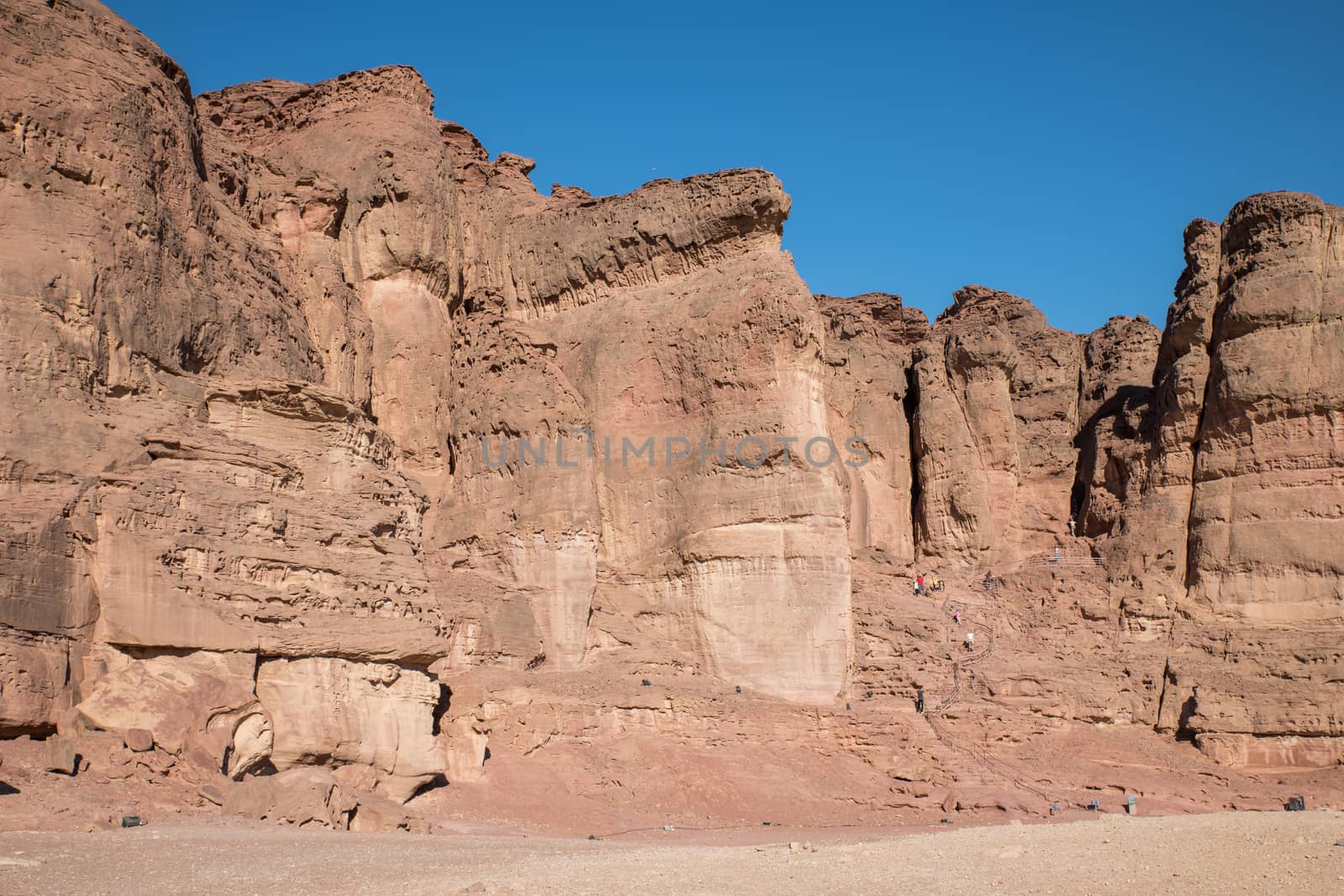 the solomons pillars in timna national park in israel near Eilat
