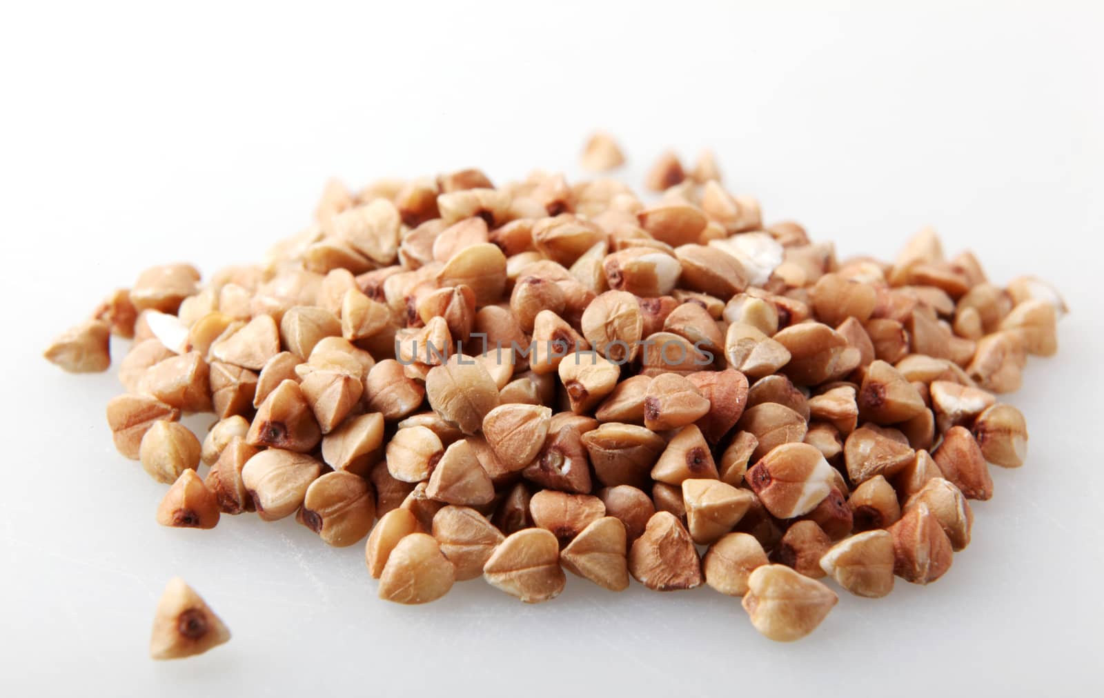 Buckwheat (Fagopyrum Еsculentum) Against White Background