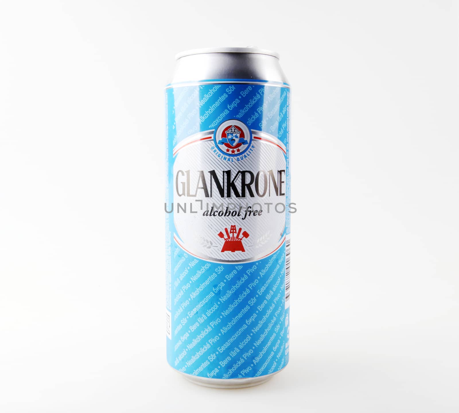 Pomorie, Bulgaria - April 25, 2019: Glankrone Alcohol Free. Pécs Brewery Is Of The Four Big Breweries In Hungary And The Biggest In The Southern Transdanubia Located In Pécs.