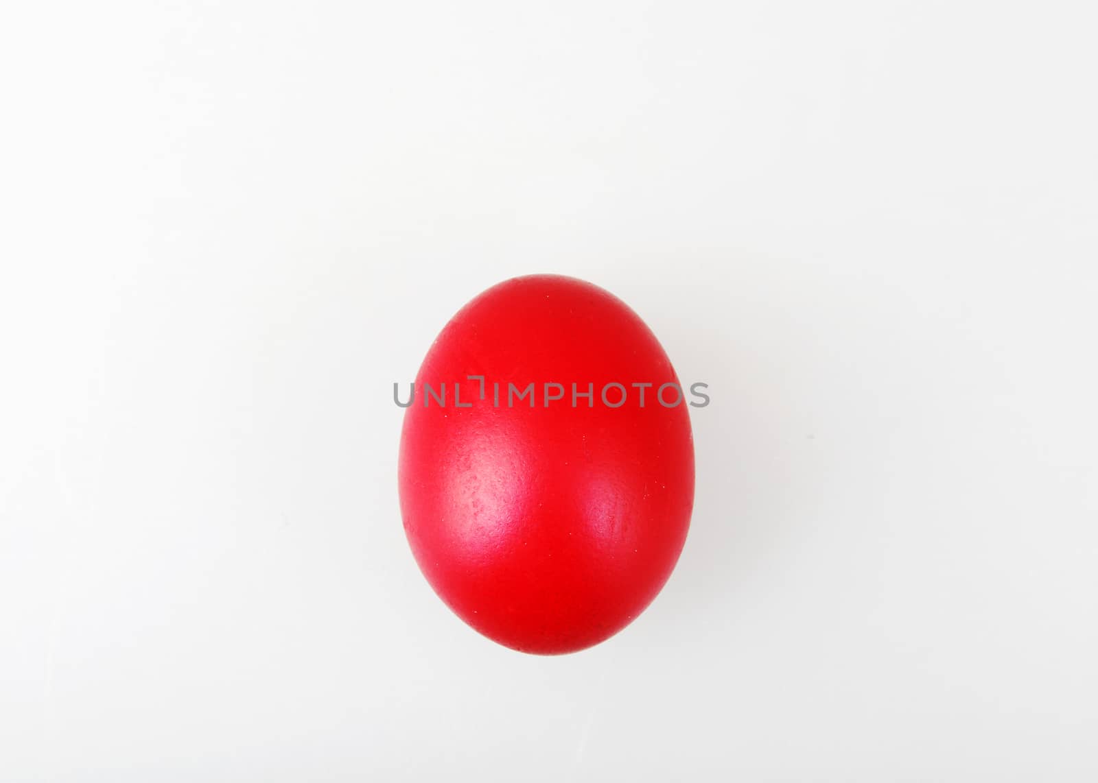 Red Easter Egg Isolated On White by nenovbrothers