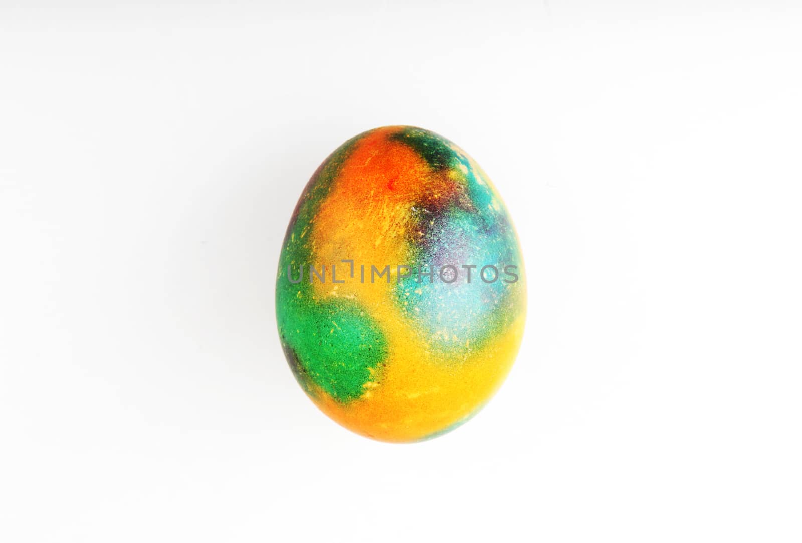 Easter Egg Against White Background