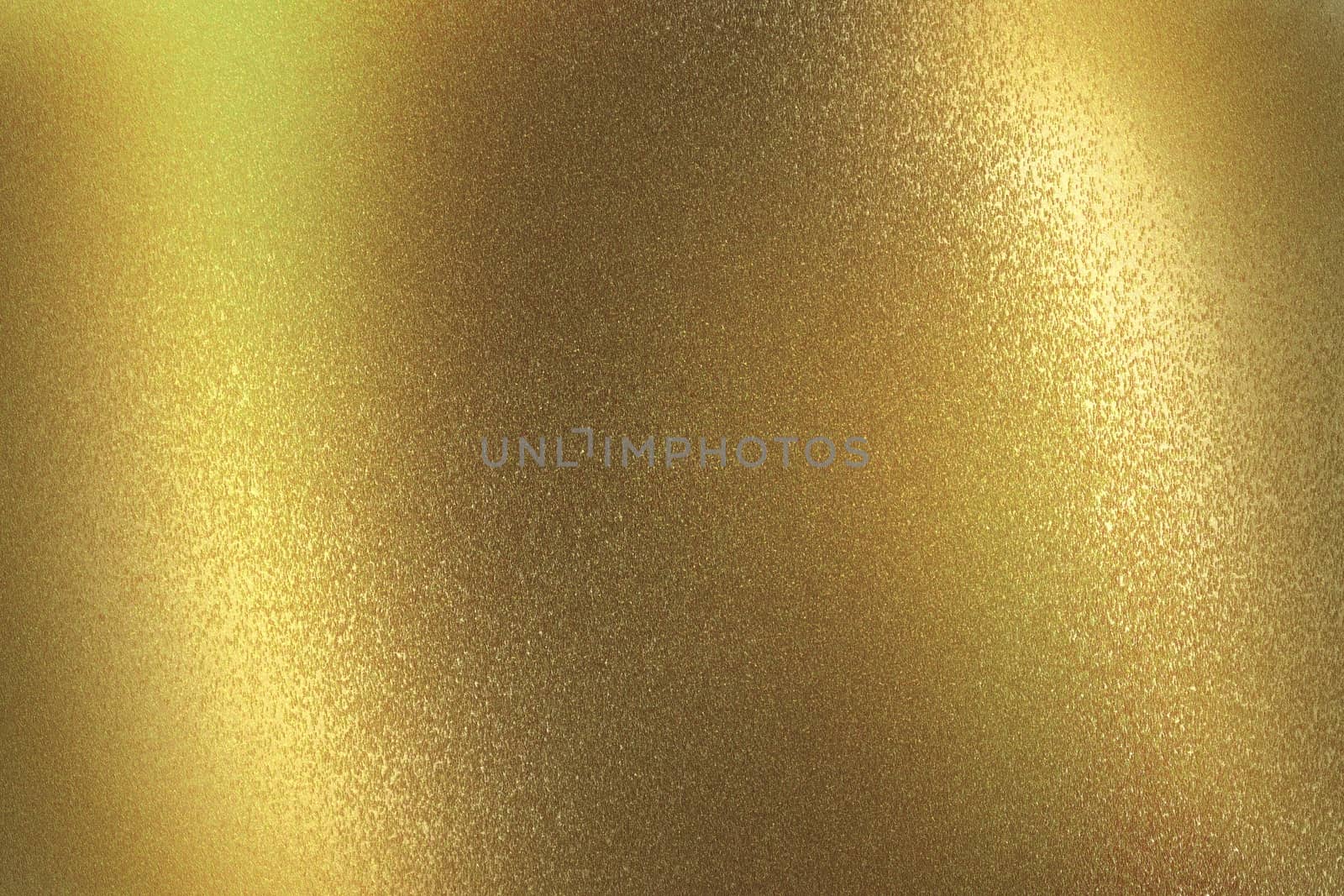 Shiny dark yellow metal wall, abstract texture background