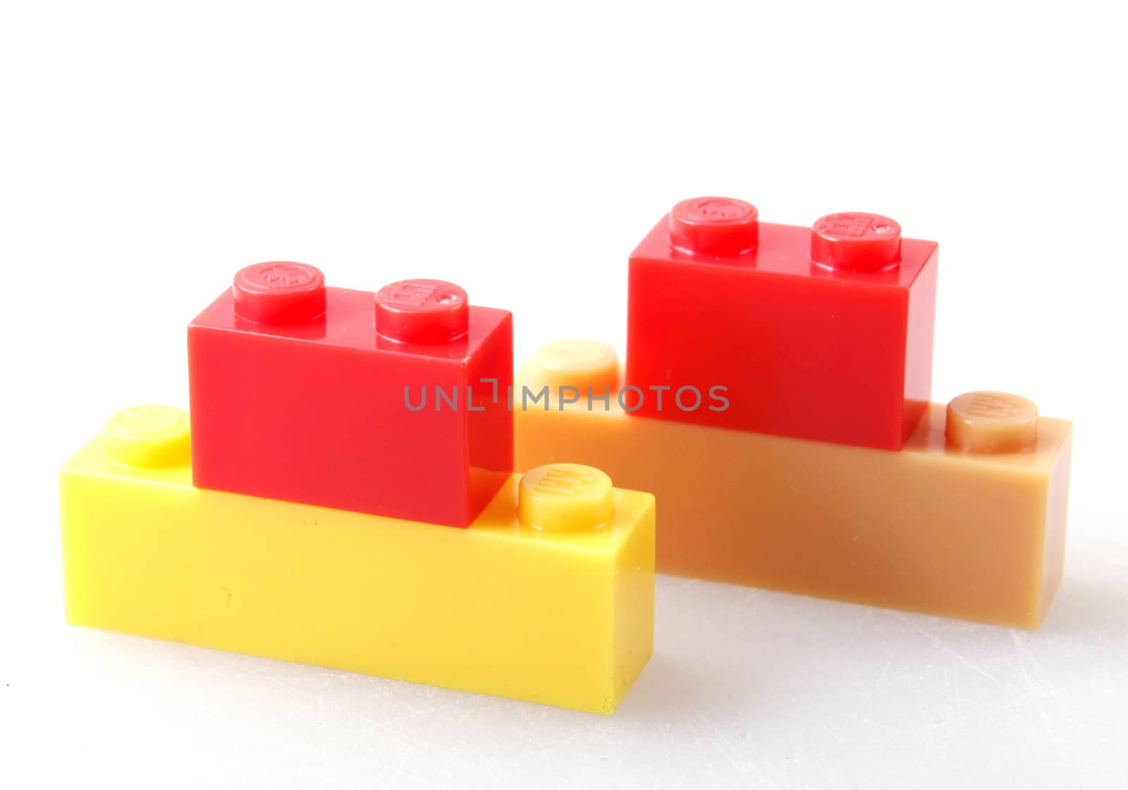 Plastic Block Isolated On White Background