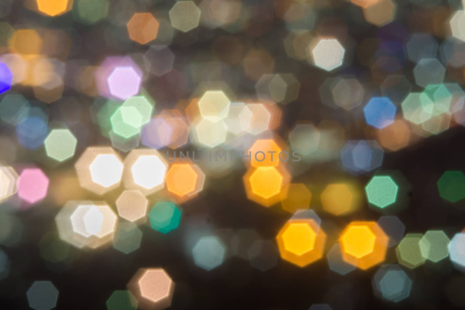 Abstract, Beautiful Bokeh landscape of city at night, Bokeh light and blur city sunset
