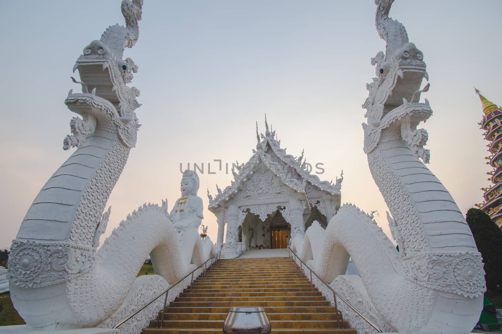 White Temple in Huai Pla Kung Temple North of Thailand