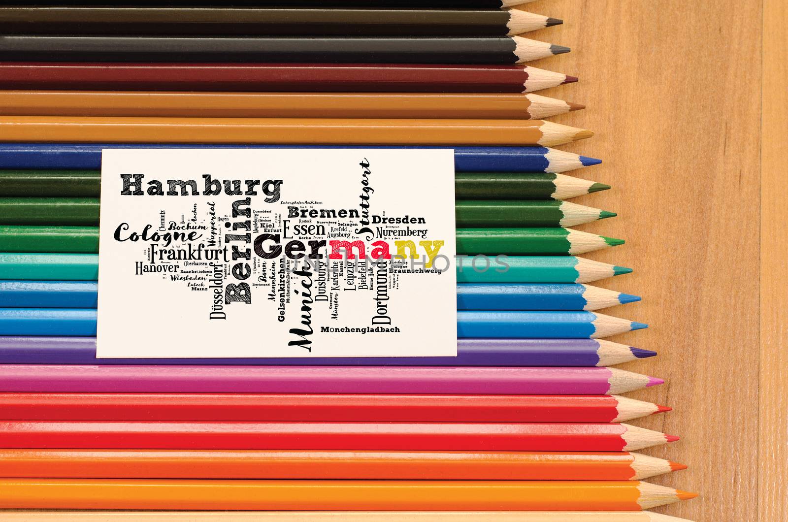 List of cities and towns in Germany word cloud collage