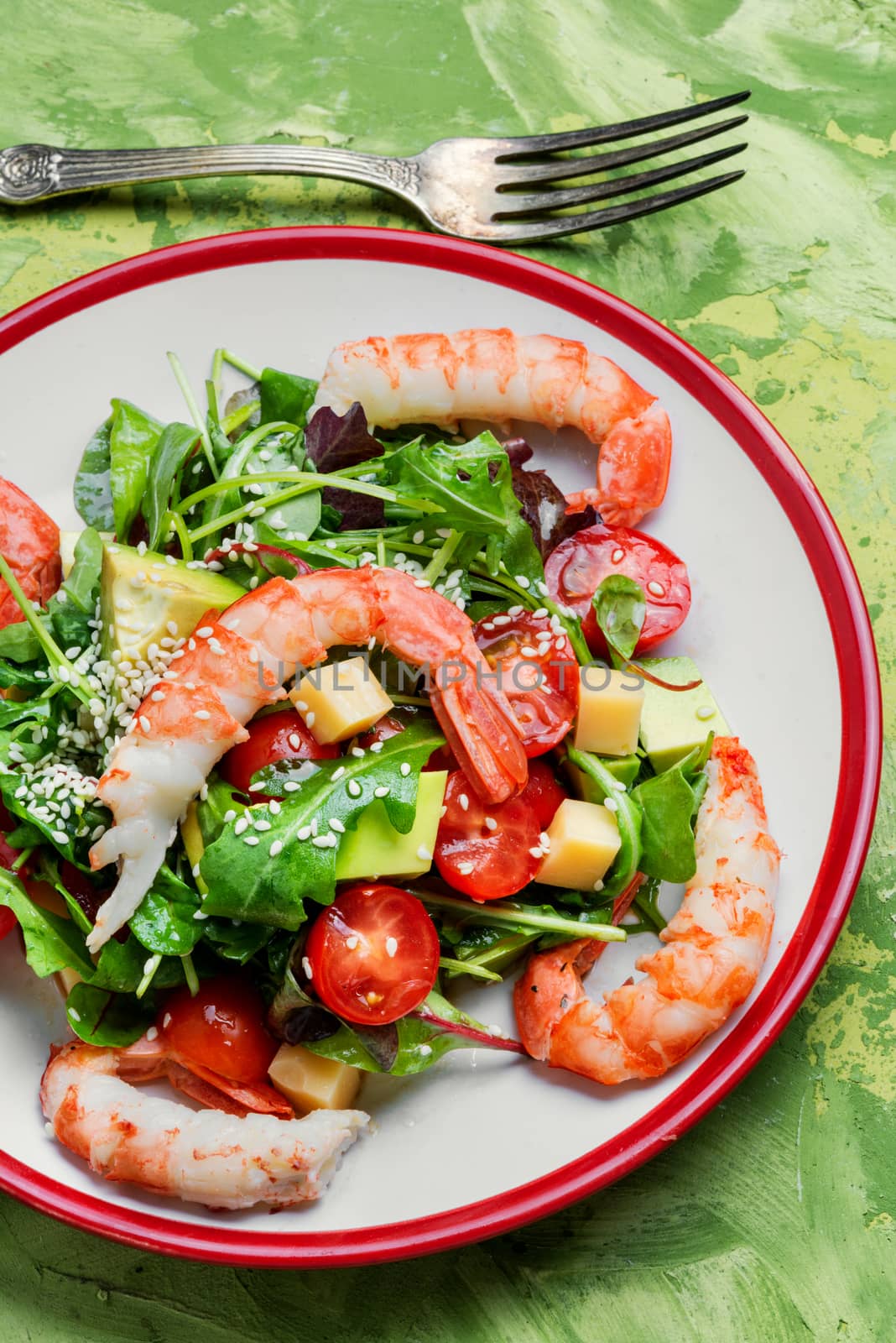 Spring salad with seafood by LMykola