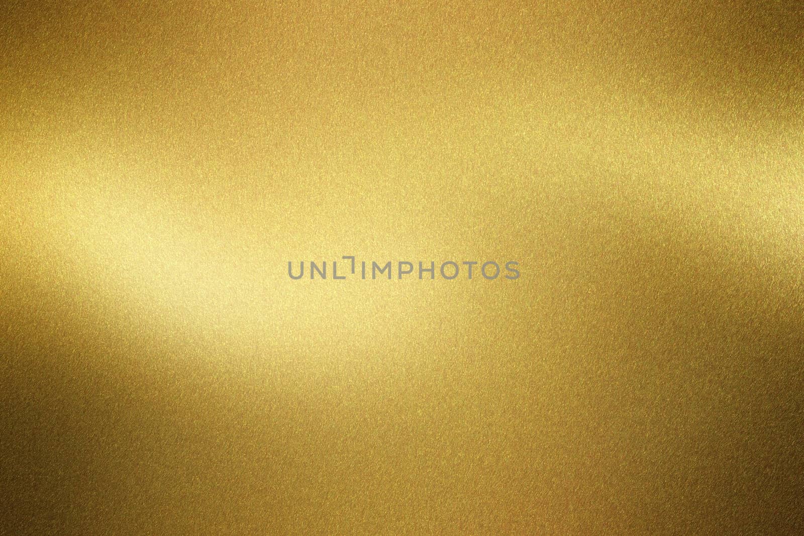 Shiny brushed golden metal wall, abstract texture background