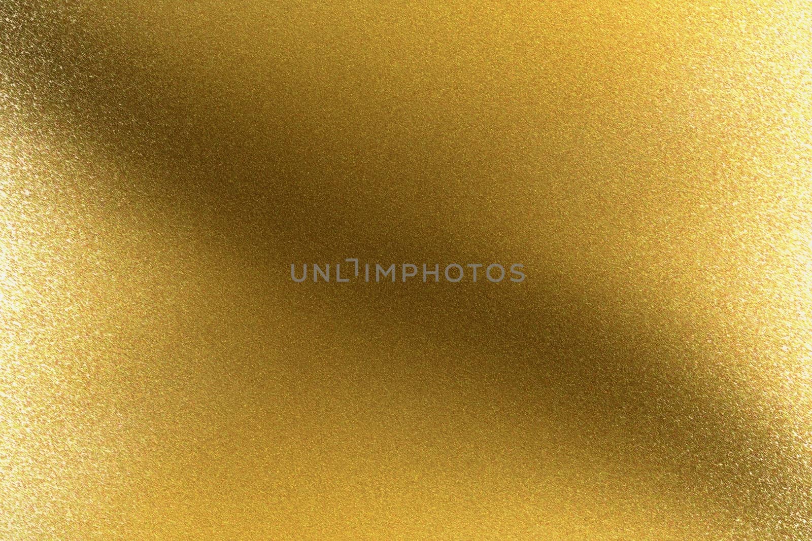 Glowing brushed golden metal wall, abstract texture background