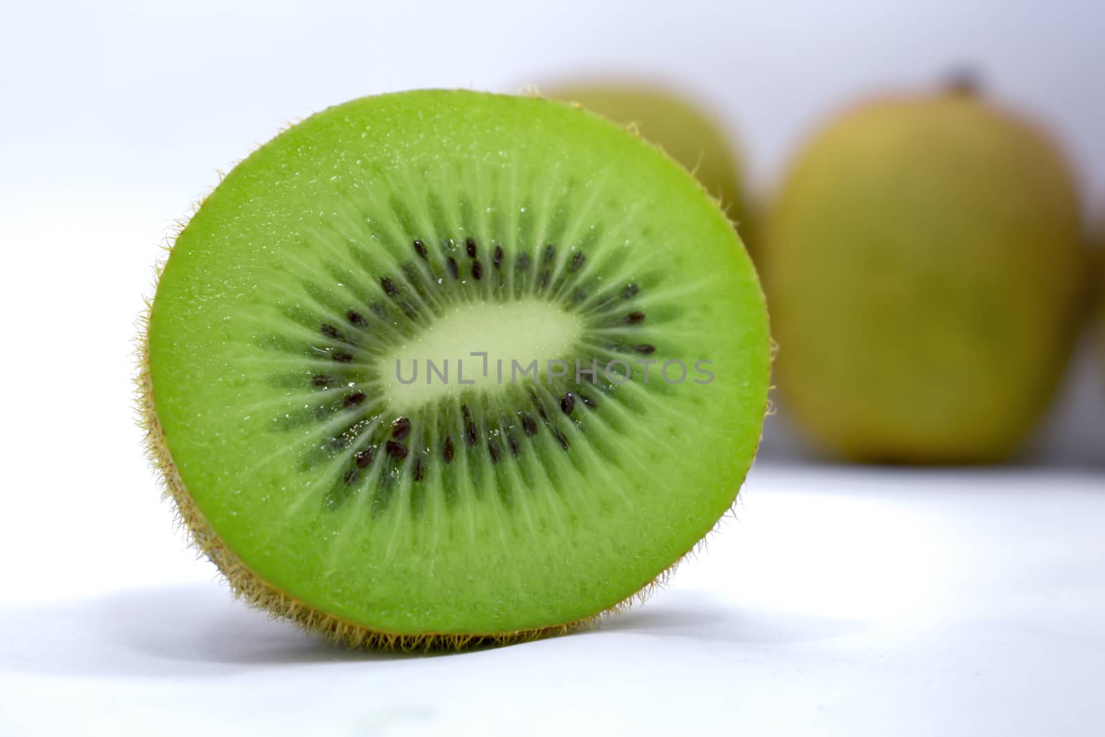 Seeds of a Fresh Kiwi On Display