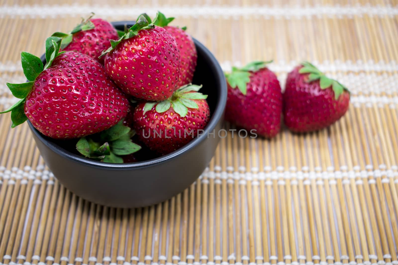 Bowl of Fresh Strawberries makes Perfect Desert