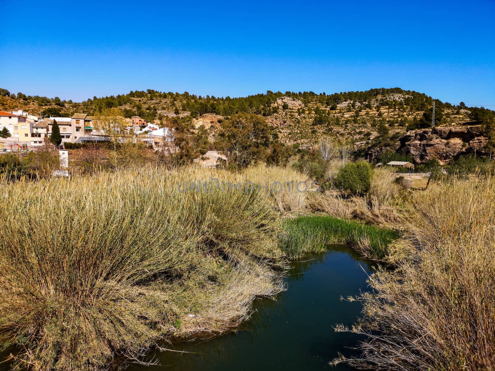 Landscape on the Palancia River bed as it passes through Sot de Ferrer