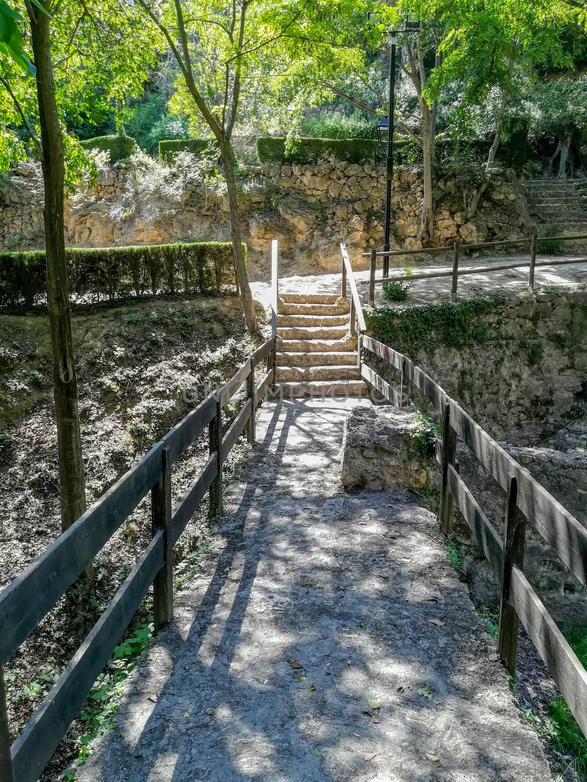 Bridge in natural landscape with wooden fences by Barriolo82