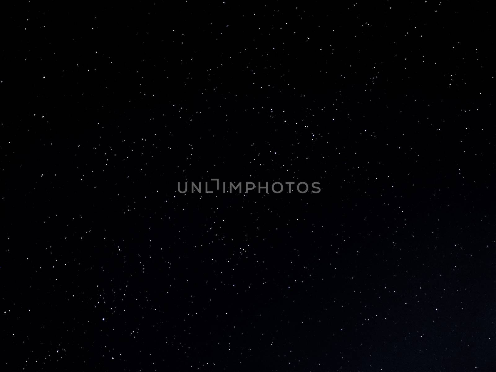 Dark background of stars in long exposure