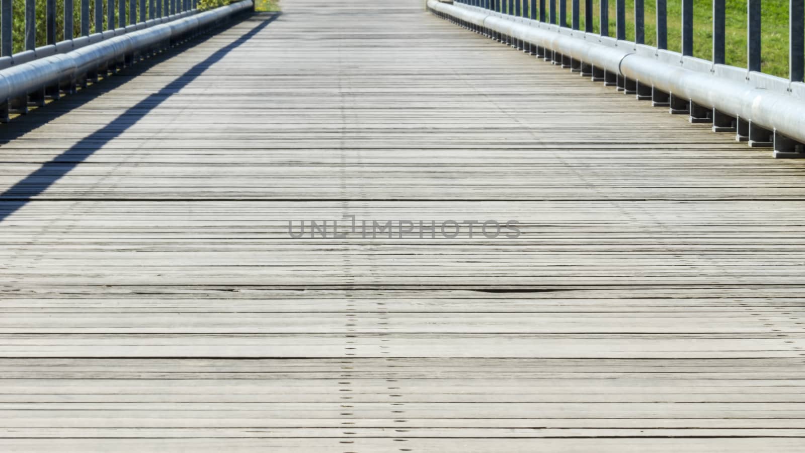 Bridge over a river - National Park on the Elbe