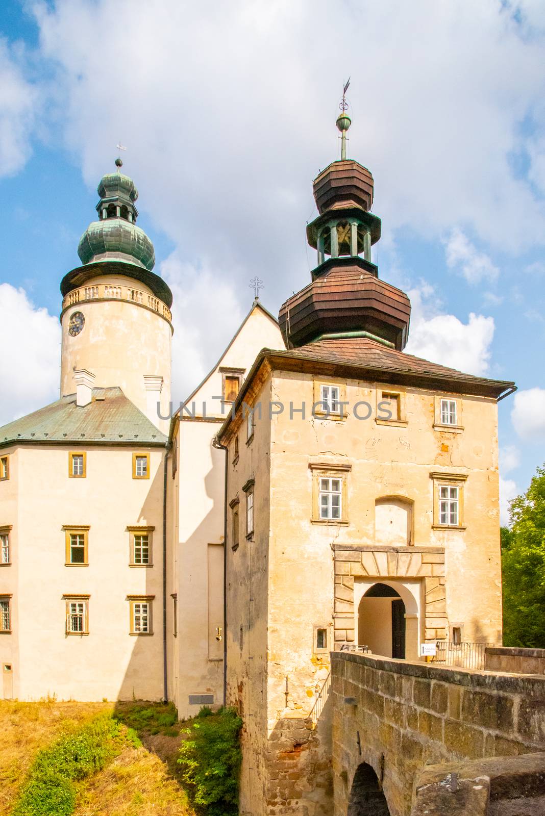 Lemberk Castle in northern Bohemia, Jablonne v Podjestedi, Czech Republic by pyty
