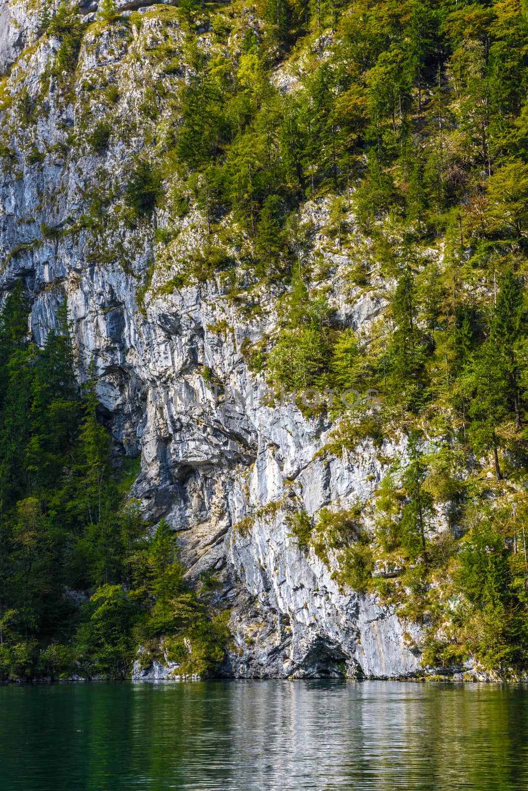 Koenigssee lake with Alp mountains, Konigsee, Berchtesgaden National Park, Bavaria, Germany by Eagle2308