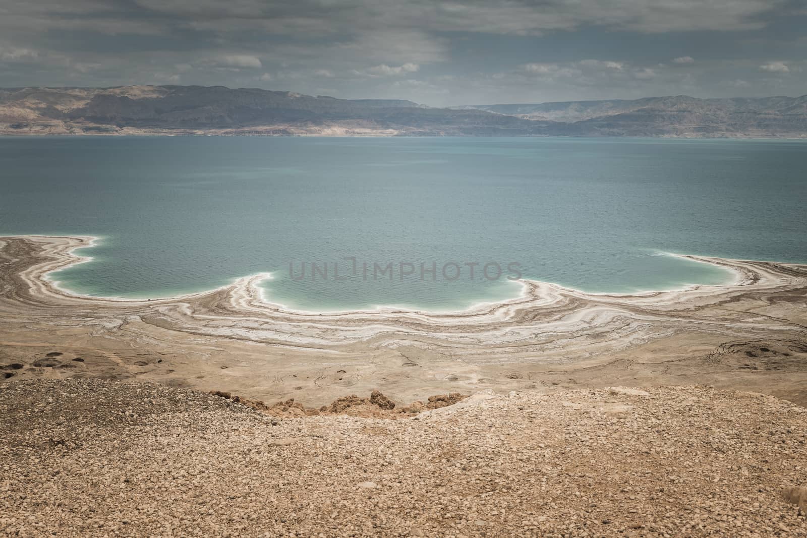 Desert landscape of Israel, Dead Sea by compuinfoto