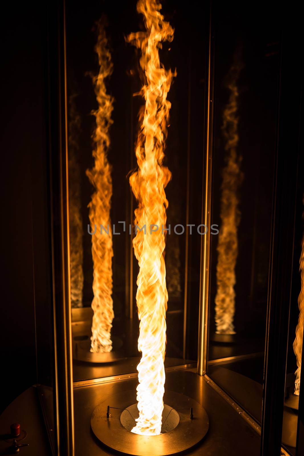 Fire tornado made in a laboratory