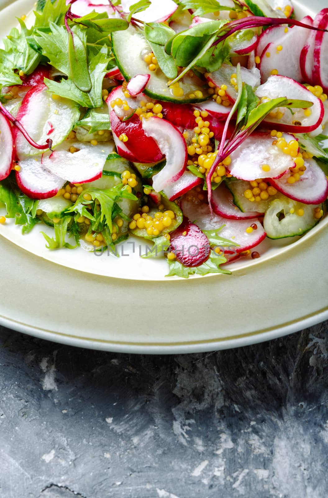 Delicious spring salad with radishes by LMykola