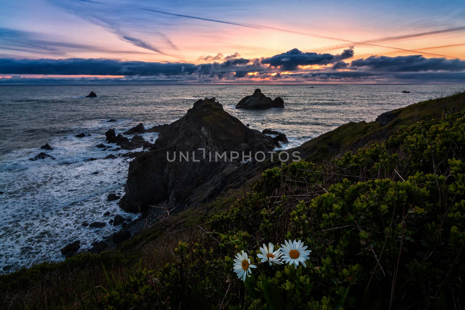 A Seascape Sunset in Humboldt County, California by backyard_photography