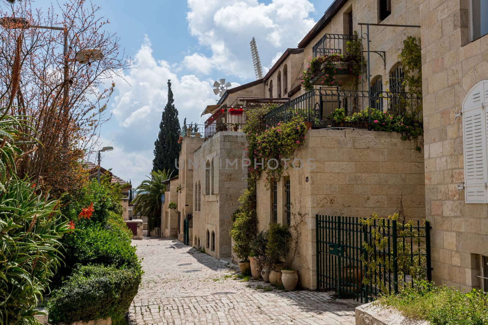 old district yemin moshe is jerusalem wit nice houses