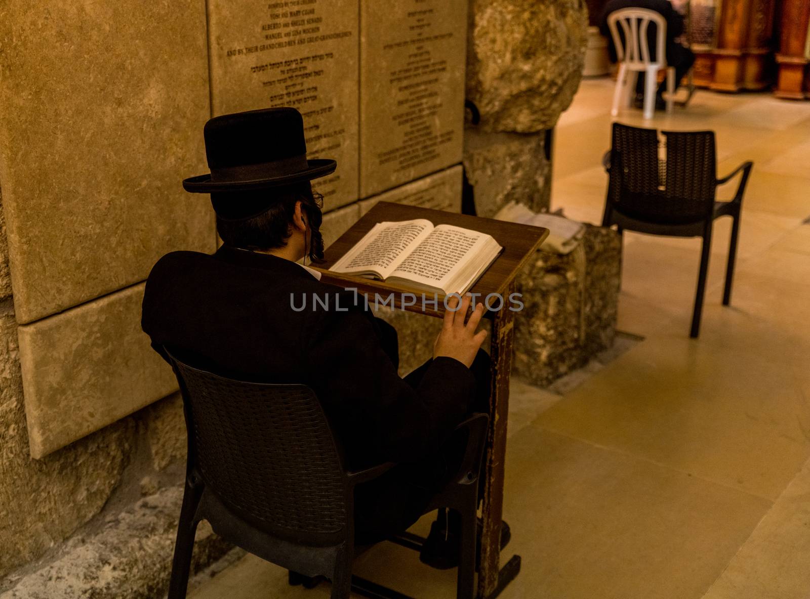 jewish pray at the wall in jerusalem by compuinfoto