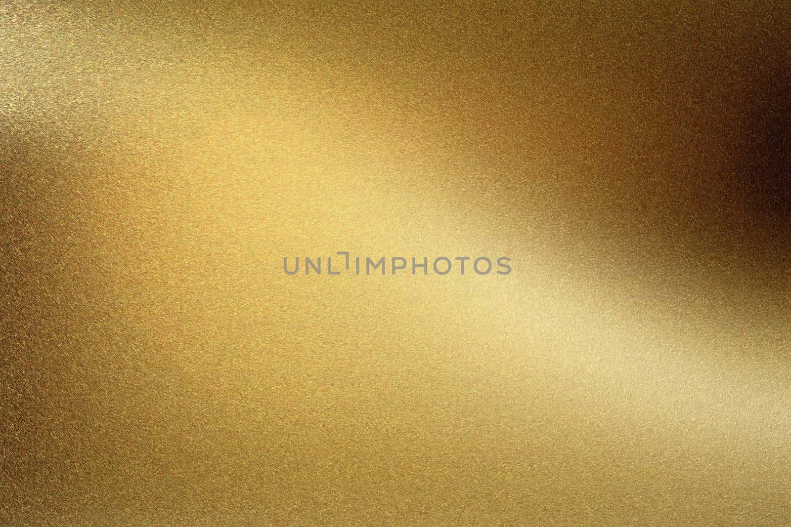 Gold polished metal wall, abstract texture background