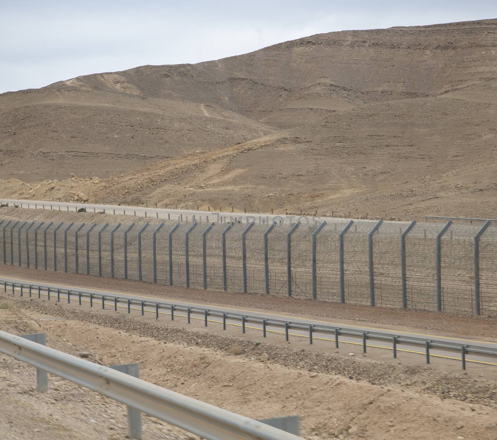 fence in israel for protection of the land by compuinfoto