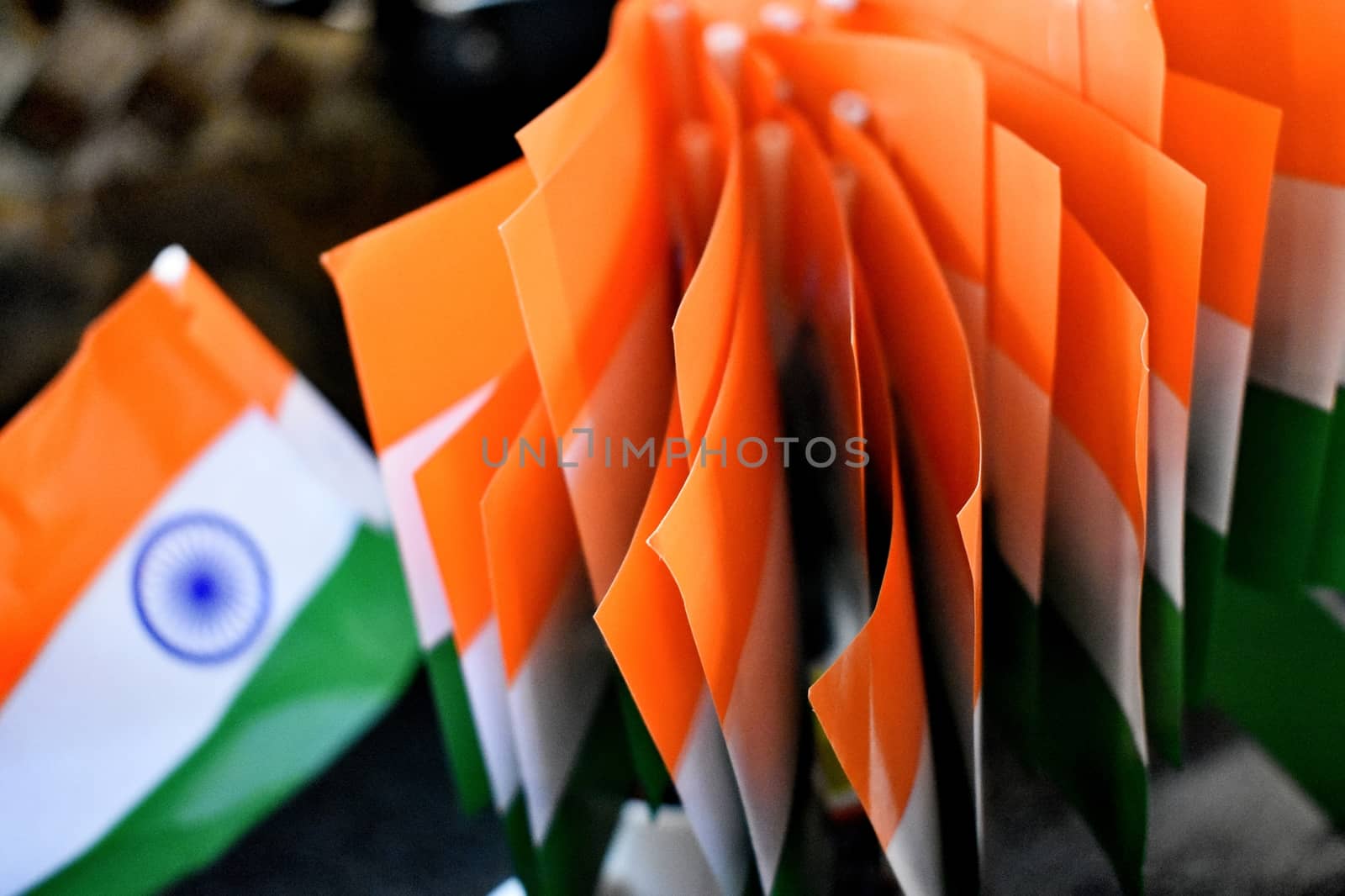 National Flag of India, Tri-colored saffron, white and green