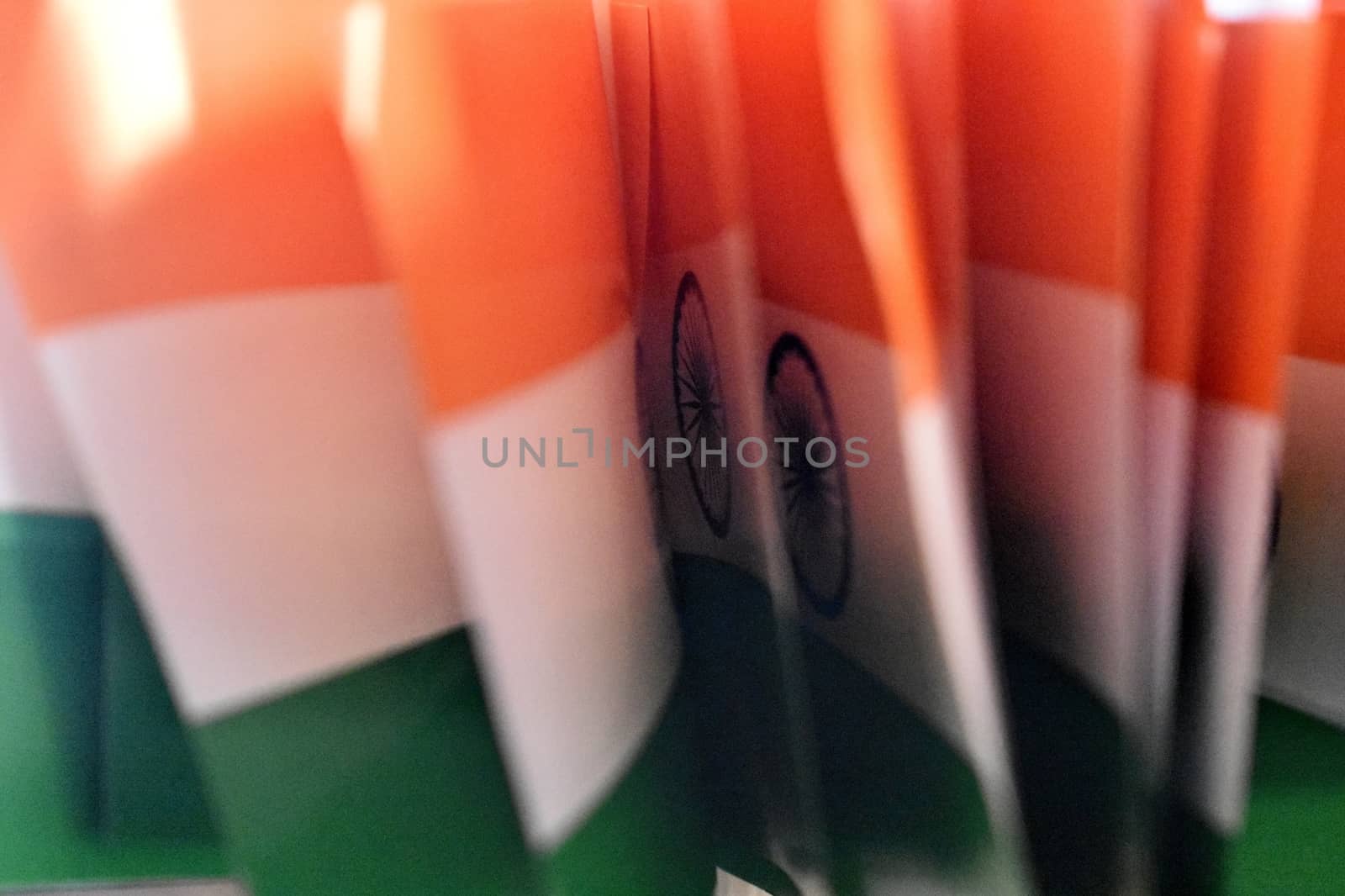 National Flag of India, Tri-colored saffron, white and green