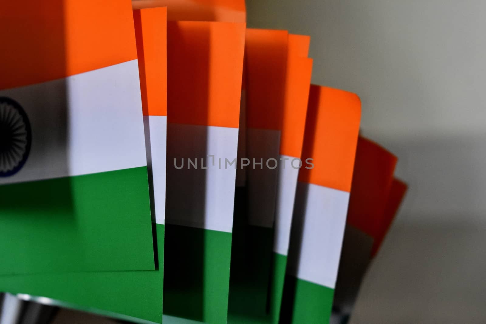 National Flag of India, Tri-colored saffron, white and green