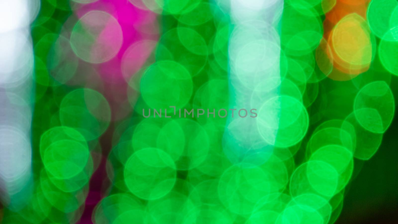 Abstract & Festive background with bokeh defocused lights