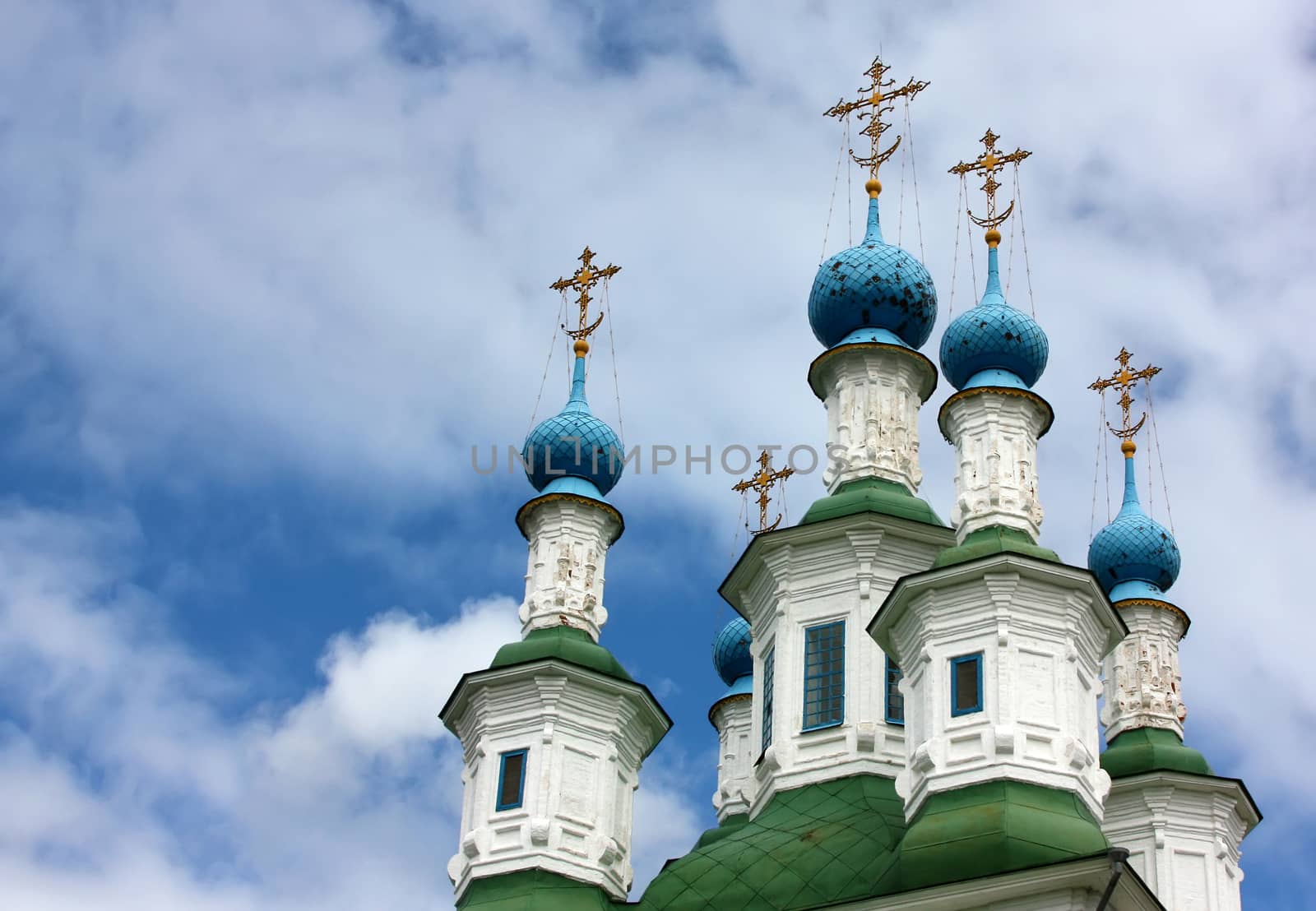 Totma is a historical town which preserved, along with other heritage, several churches which have all similar structure not related to any other region of Russia. A Totma church is a building on which the church proper is based on one side and the bell-tower on the other side, so that the construction reminds a ship. This style is sometimes referred to as Totma Baroque.