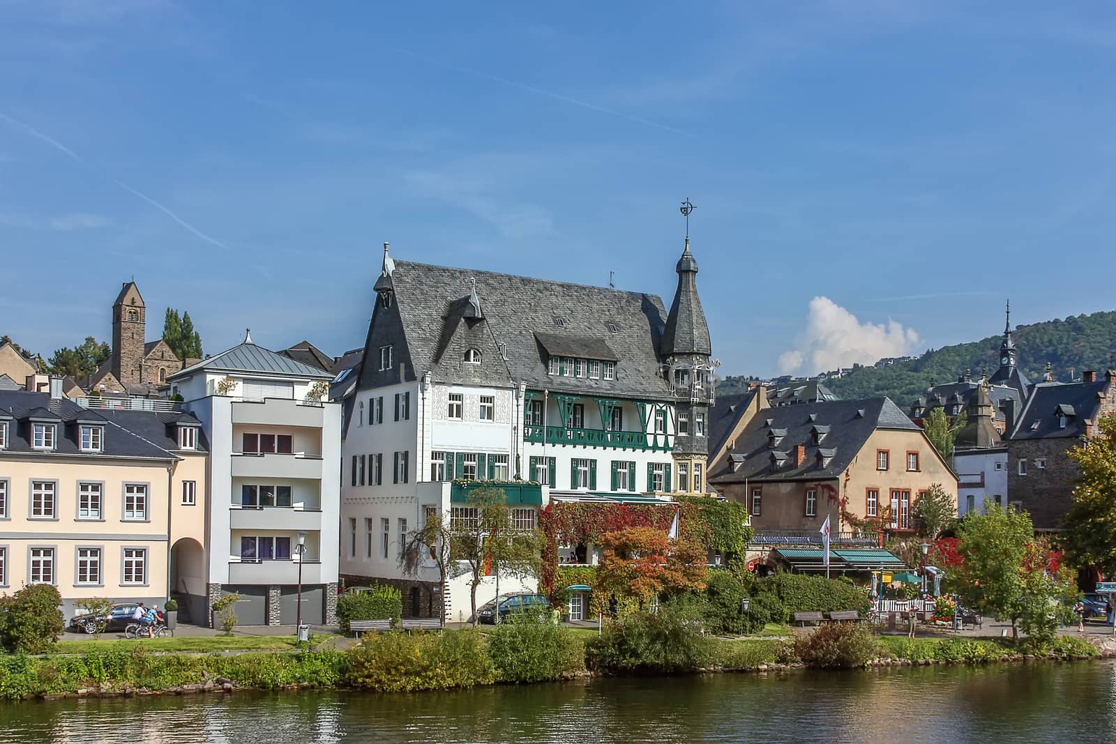 city on the banks of river, Germany by borisb17
