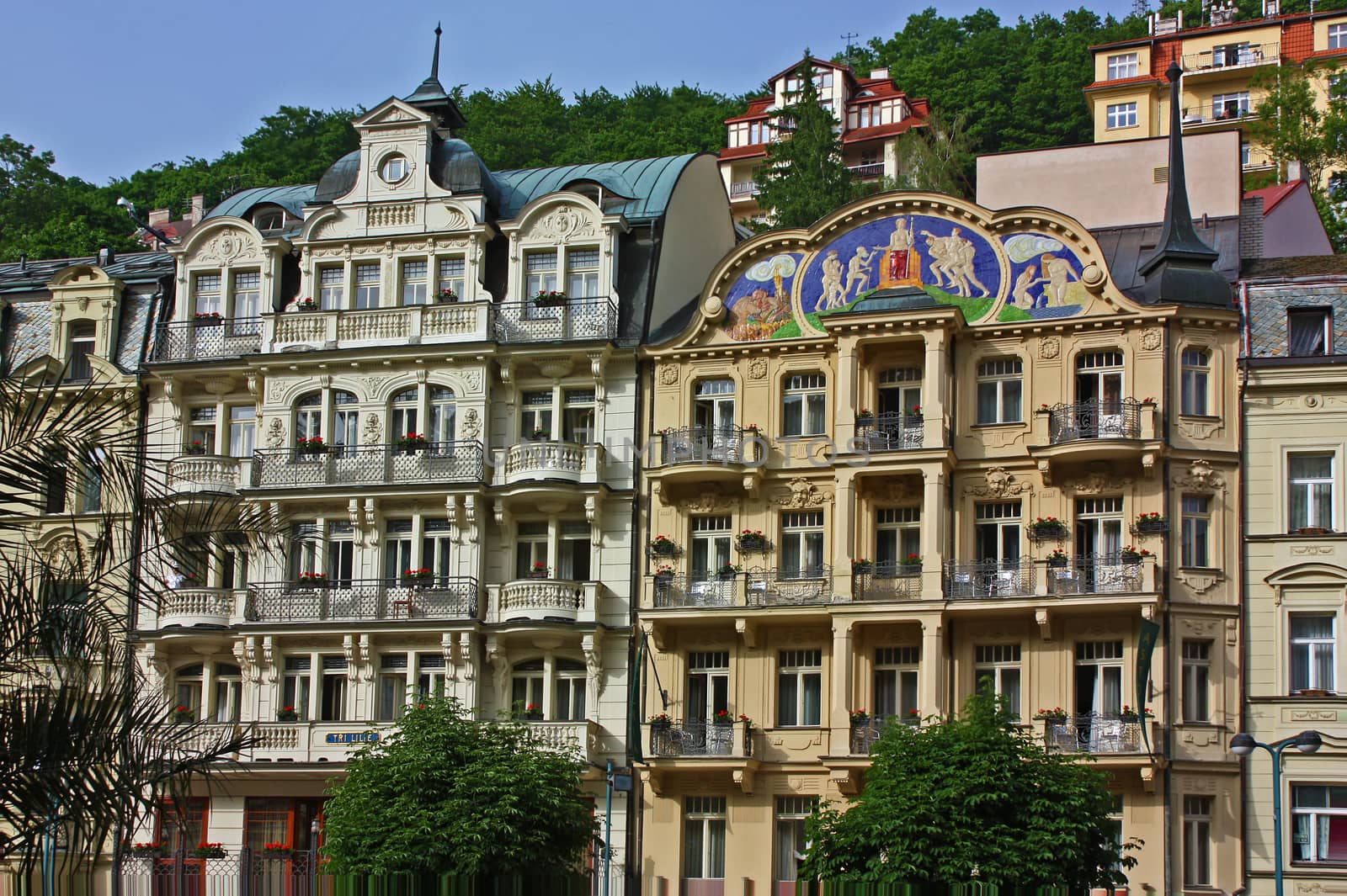 city centre of Karlovy Vary,Czech Republic by borisb17