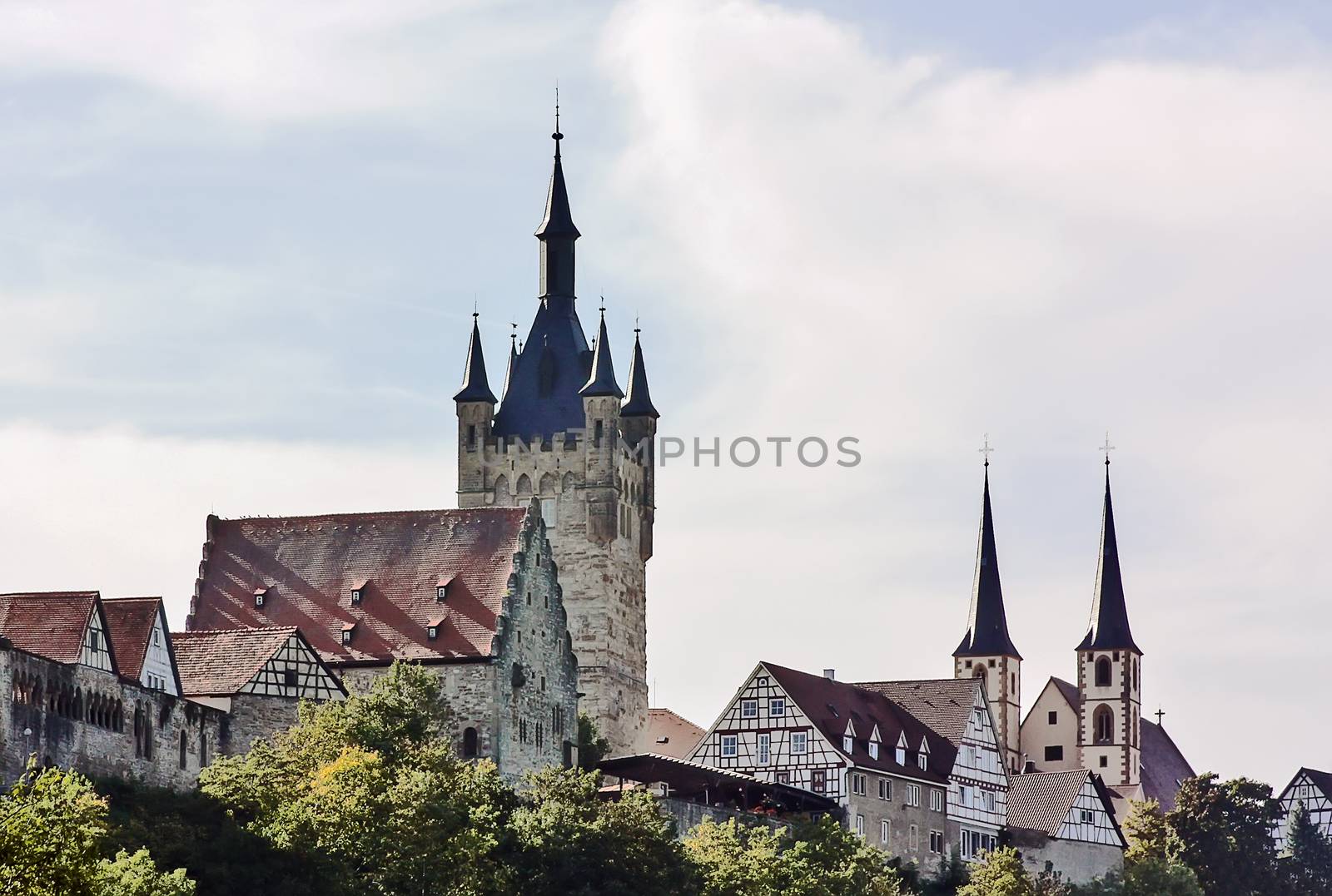 Bad Wimpfen is an historic spa town in the district of Heilbronn in the Baden-Wurttemberg region of southern Germany. Kind on a city from the river Nekar