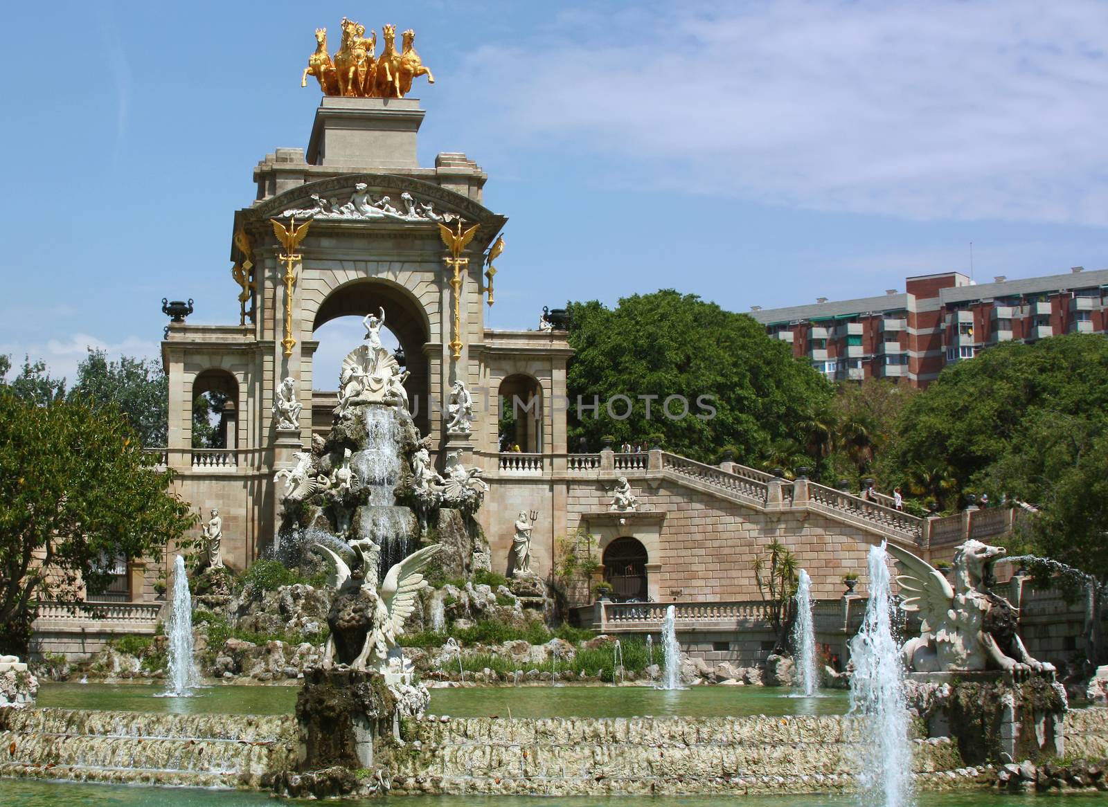 Fountain in the Park de la Ciutadella in Barcelona
