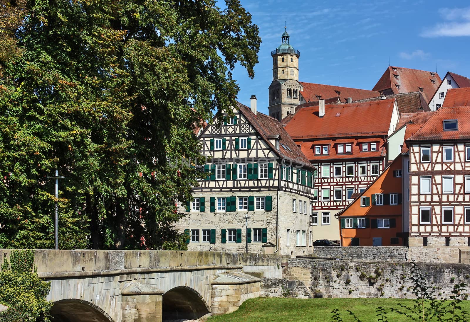 Schwäbisch Hall is historical town in the German state of Baden-Württemberg and located in the valley of the river Kocher