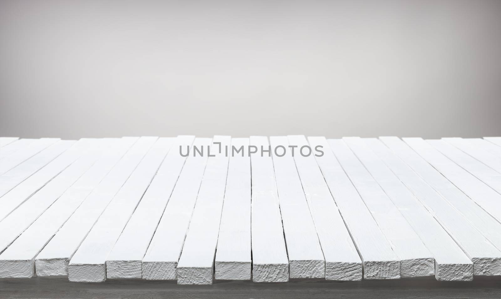 White wooden table for your product presentation by xamtiw