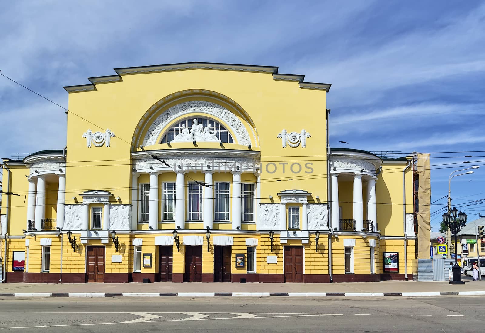 Volkov Theater in day in Yaroslavl, Russia