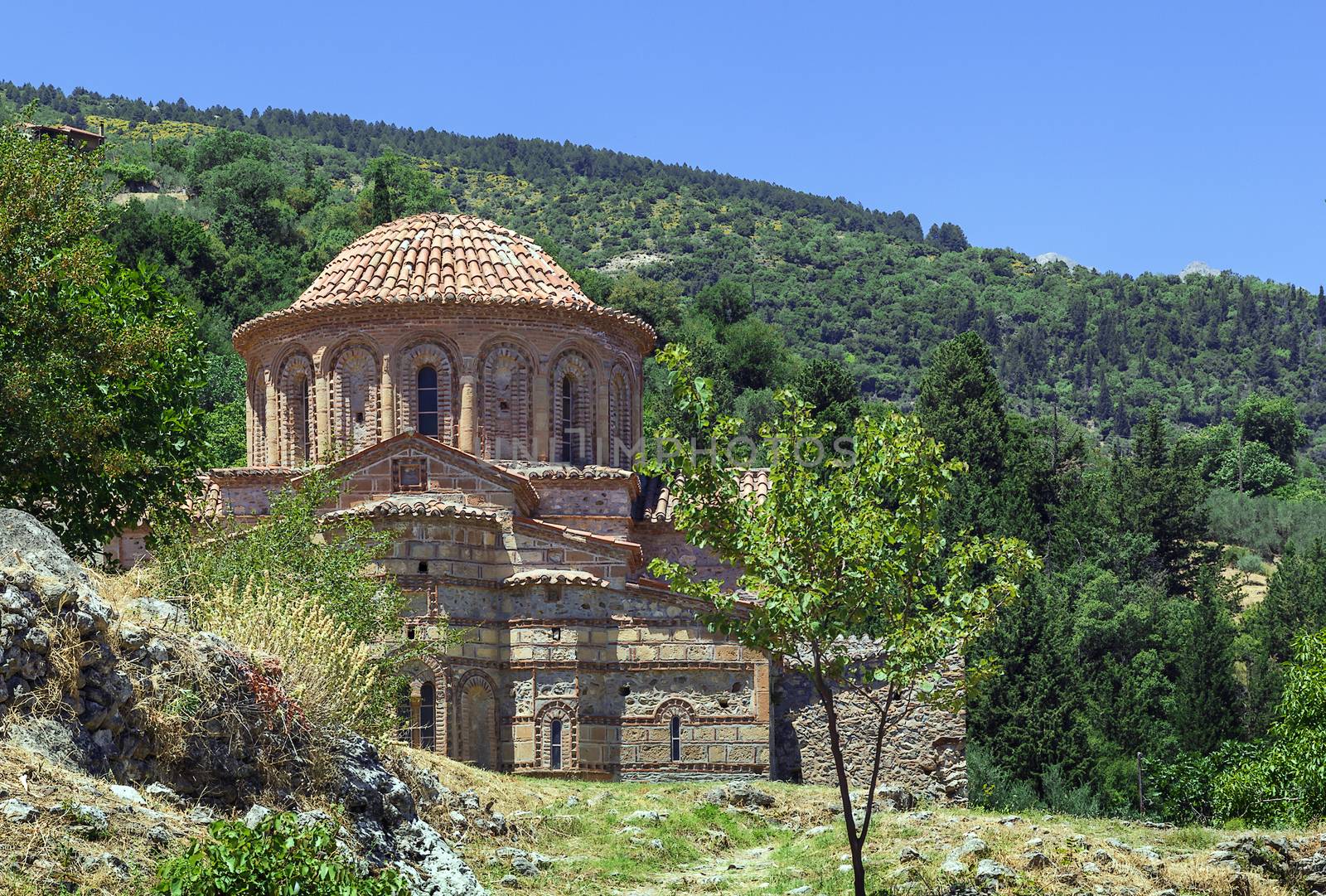 The Church of Agioi Theodoroi in Mystras Peloponnese, Greece