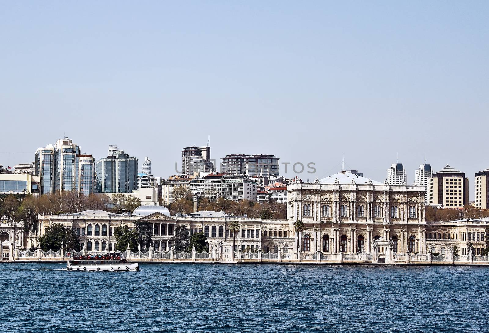 Dolmabahce Palace located on the European coastline of the Bosphorus strait, served as the main administrative center of the Ottoman Empire from 1856 to 1922