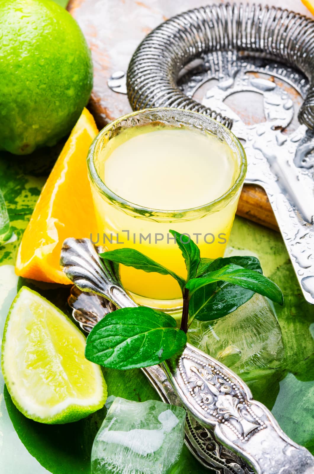 Fresh cocktail with orange by LMykola