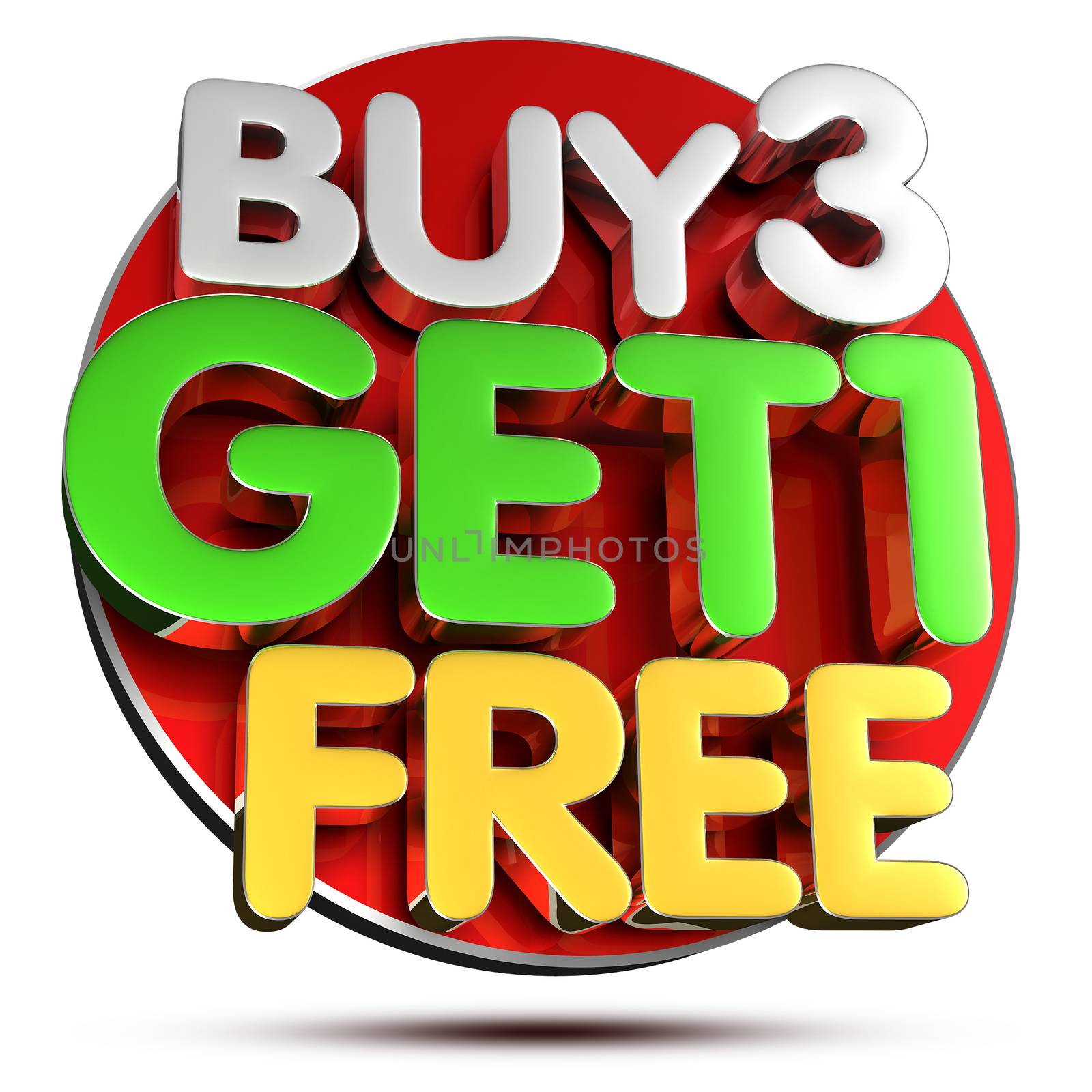 Buy 3 Get 1 Free 3D. by thitimontoyai