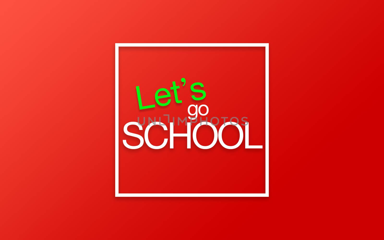 let's go school red background.