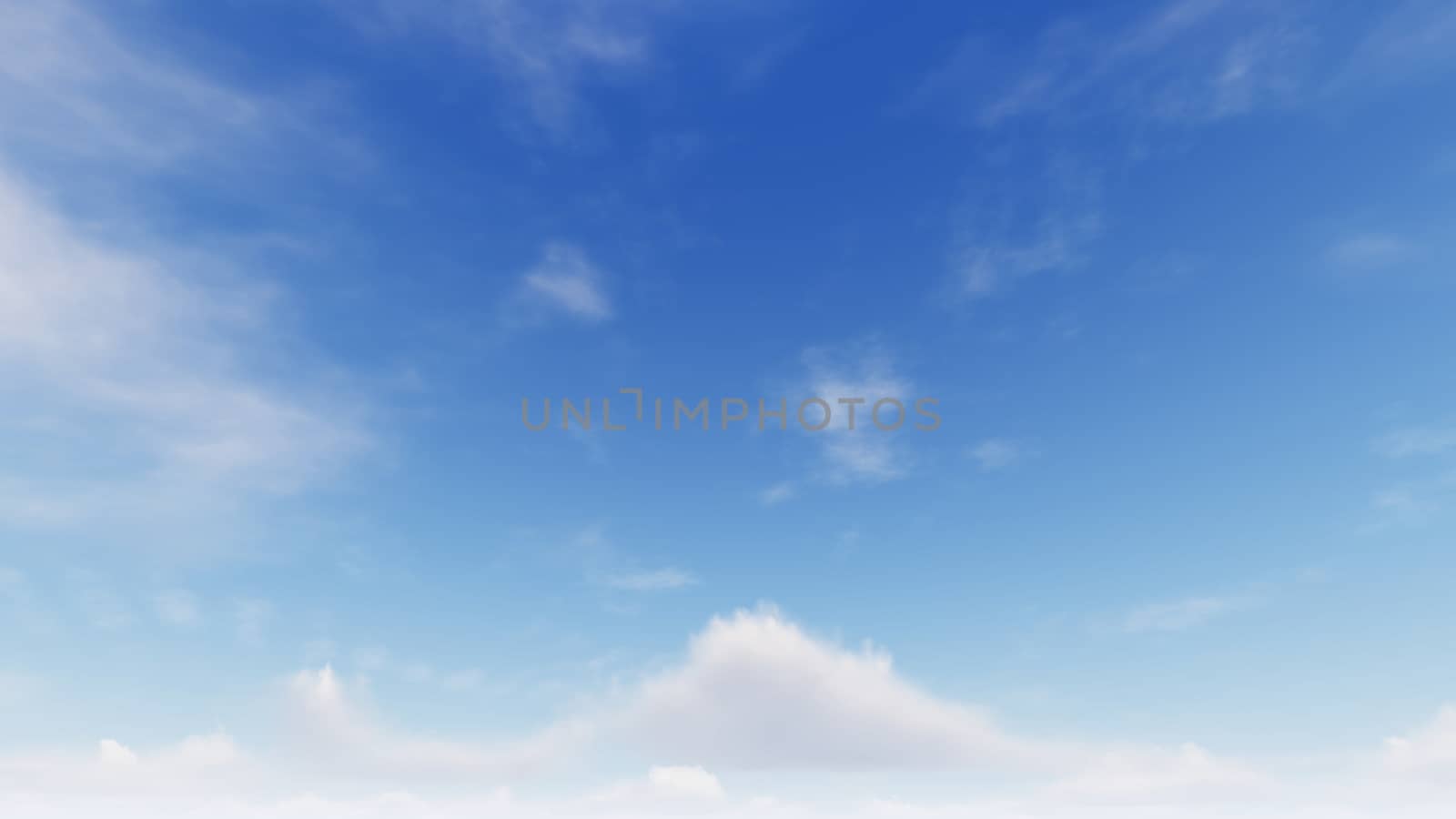 Cloudy blue sky abstract background, blue sky background with tiny clouds, 3d rendering

