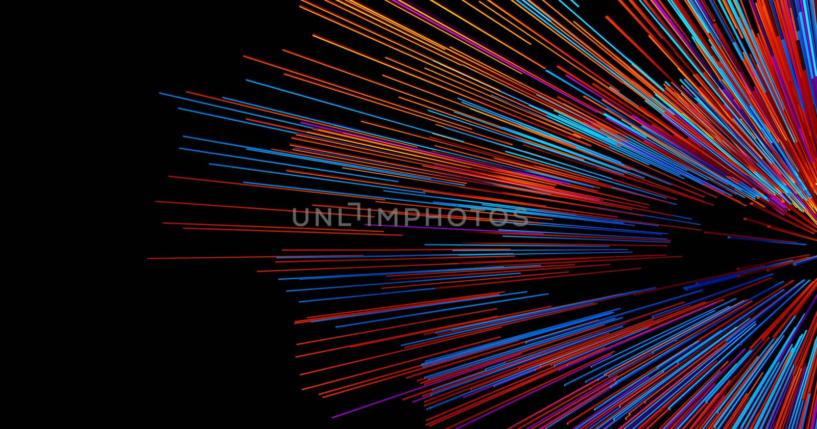 Abstract big data background wallpaper design. Motion pattern texture with shine colorful lines and cubes. Modern light shiny backdrop. 3D render