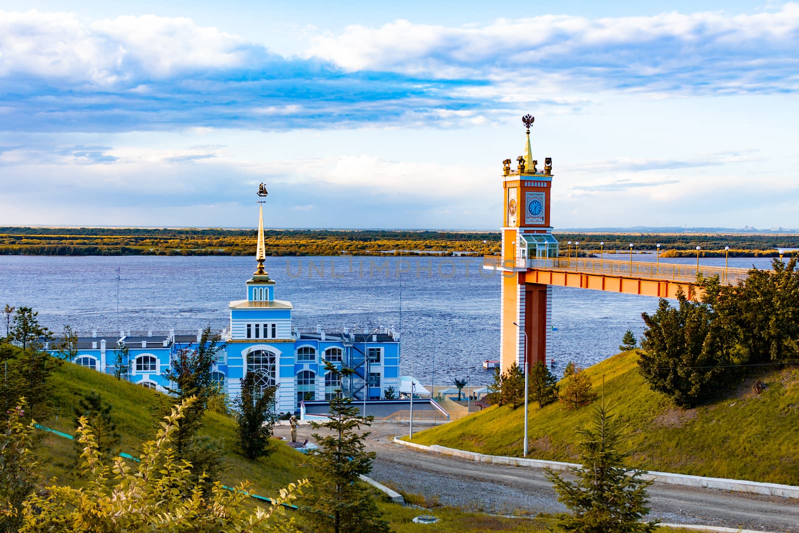 Berth building in the tourist complex Zaimka near the city of Khabarovsk. Russia. by rdv27