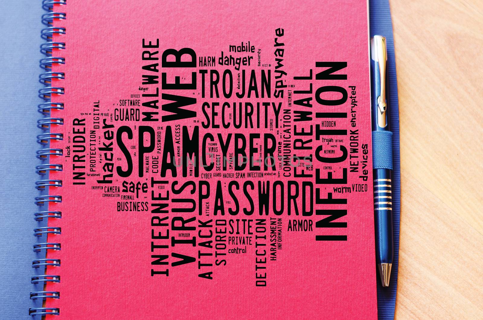 Spam word cloud collage by eenevski